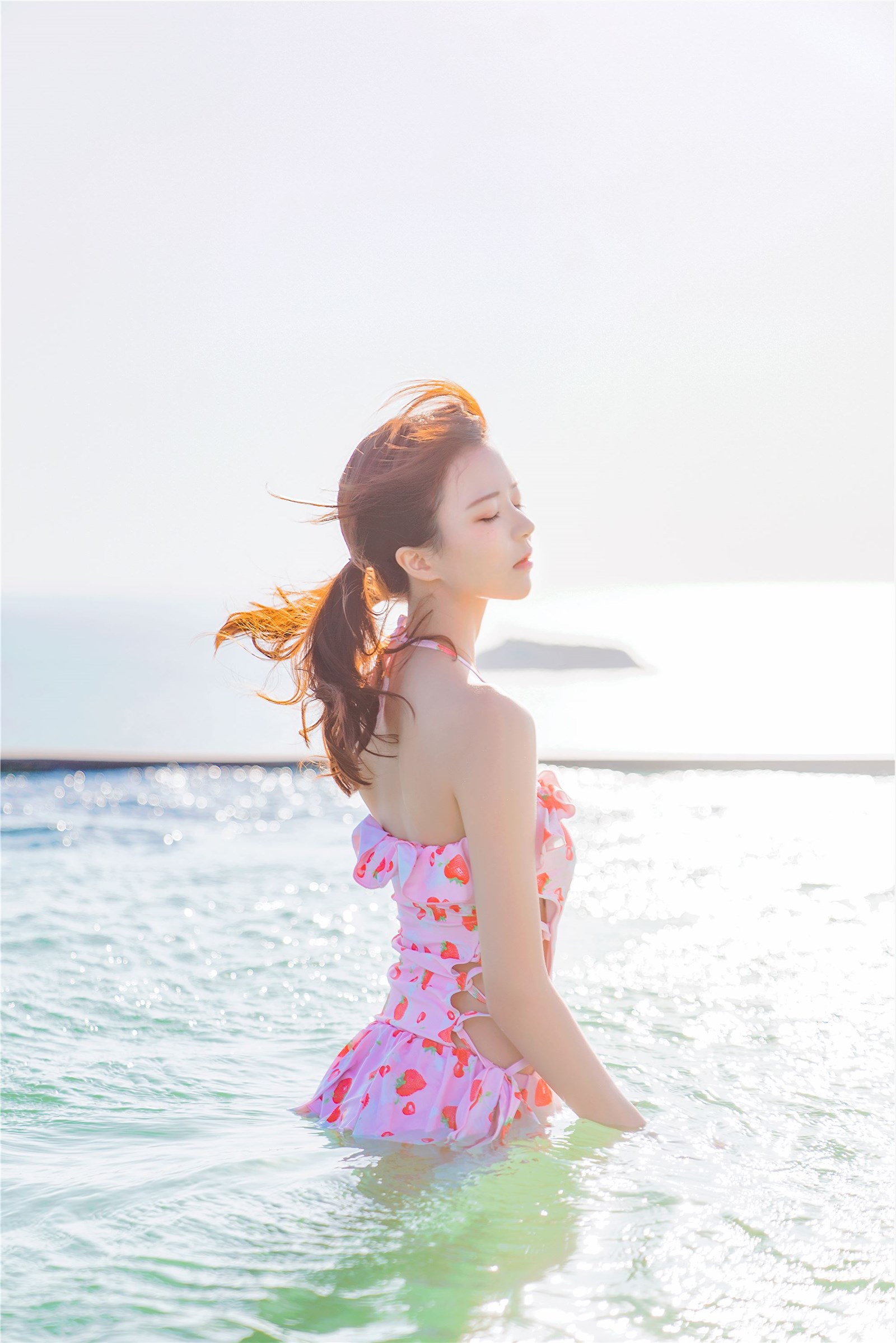 桜 Peach Meow Strawberry Swimsuit(1)